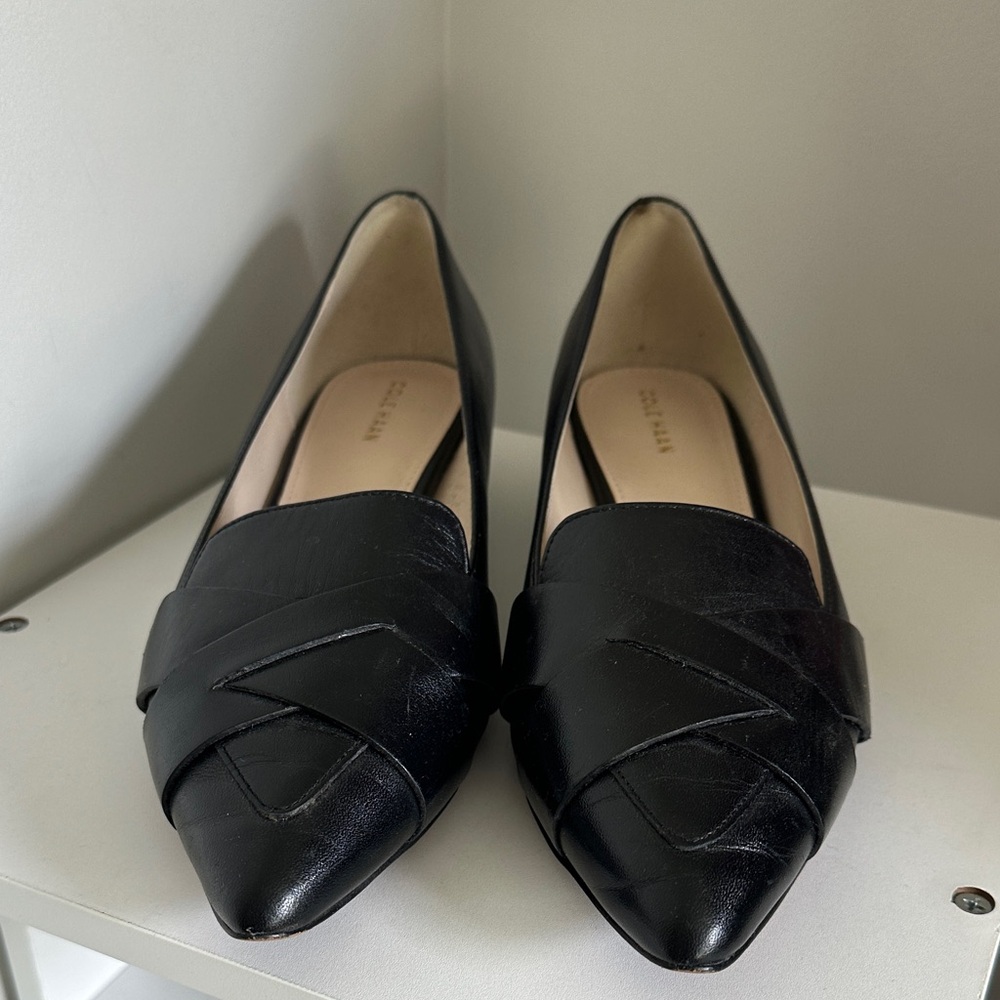 Cole Haan Black Leather Loafers